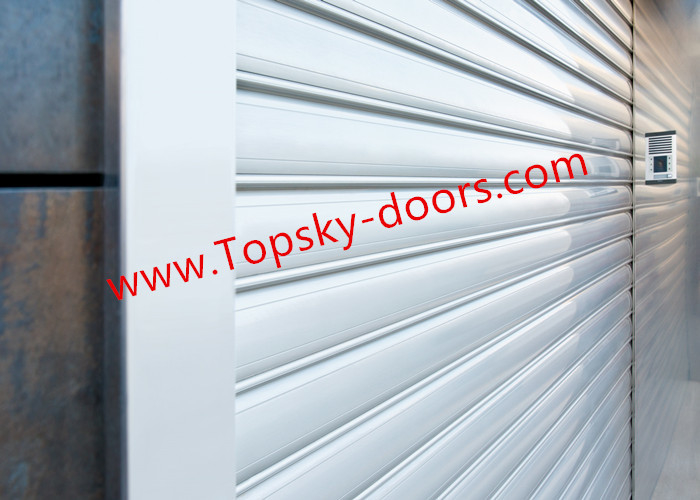Lighter Aluminum Doors Overhead Metal Roll Up Doors Low Noise Heat