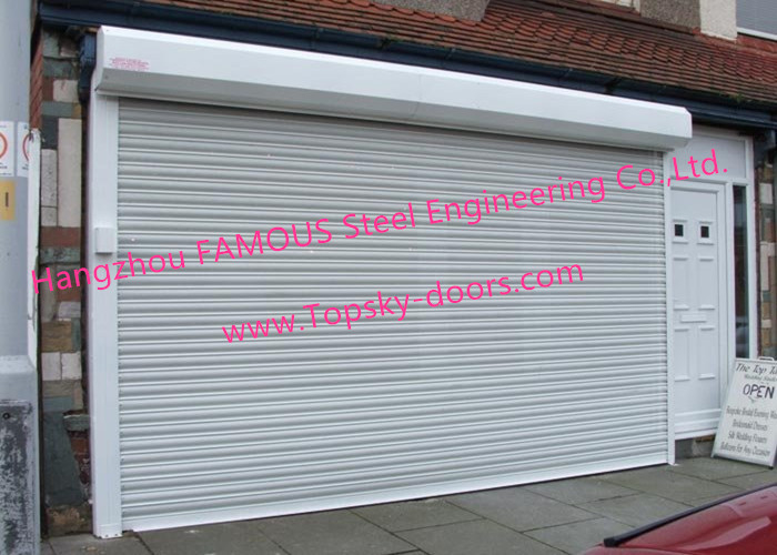 Lighter Aluminum Doors Overhead Metal Roll Up Doors Low Noise Heat Insulation Type