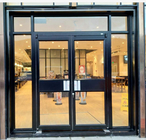 Modern Glass Facade Doors with Handles/Hinges/Locks Sliding/Folding/Swing Opening Style