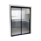 Ribbed Fluted Glass Door with EPDM/PVC Seals Handles/Hinges/Locks Accessories