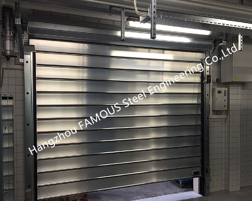 Aluminum Extrusion Profiles Fire Rated Roller Door Fireproofing Lift Door With Electric Openers