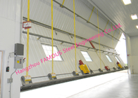 Dual Panel Bi Folded Hangar Door Upper Folding Industrial Doors With Hard Metal Sandwich Panel