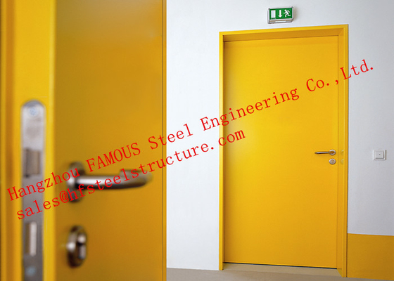 European Standards Steel Fire Resistant Single Door For Household or Office Use