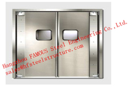 PU Sandwich Core Painted Surface Steel Fireproof Doors For Warehouse Storage