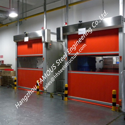 Intelligent Automatic High Speed Fabric Door Flexible Industrial PVC Rolling Door