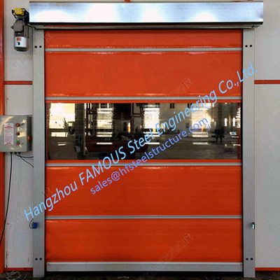 Intelligent Automatic High Speed Fabric Door Flexible Industrial PVC Rolling Door