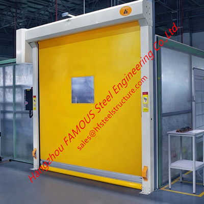 Intelligent Automatic High Speed Fabric Door Flexible Industrial PVC Rolling Door