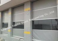 Electrical High Speed Steel Roller Shutter Door PVC Surface For Logistics Center