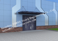 Automatic Glass Sectional Industrial Garage Doors Steel Buildings Kits Superior Weather Resistance