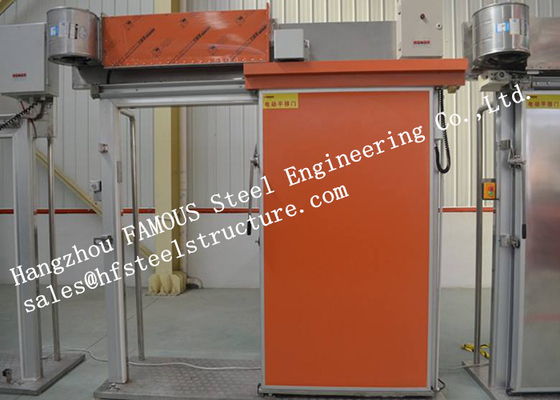 Automatic Insulated Industrial Heavy Metal Sliding Door For Cold Room Storage