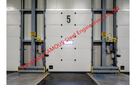 PVC Fabric Loading Dock Sectional Seal Lifting Industrial Garage Doors With Remote Operations