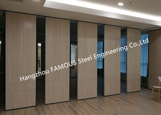 Panel Folding Fabric Doors Soundproof Fast Sliding Wall Partition Doors For Conference Room