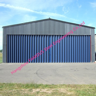 Stable Triangular Seal Vertical Hinged Door Sectional Leaves Folding Sliding Hangar Doors