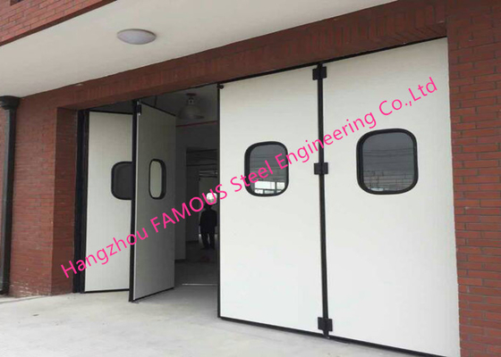 Aluminum Seal Accordion Doors Multi Panels Hinged Industrial Garage Doors Folding For Warehouse