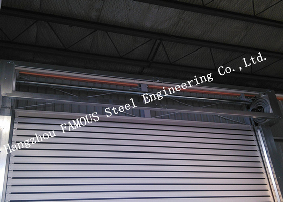 Indoors PVC Fast Rapid Rise Door And Outdoors Hard Metal High Speed Rolling Shutter Door