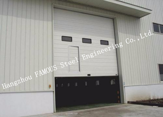 Customized High Speed Industrial Lift Up Rolling Shutter Doors With Pedestrian Gate