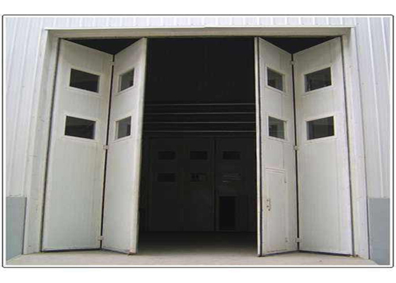 Surface Painted Fireproof Industrial Folding Doors With Remote Operation