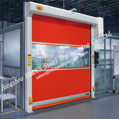 Intelligent Automatic Fast Speed Fabric Doors Flexible Industrial Rolling Door For Sale