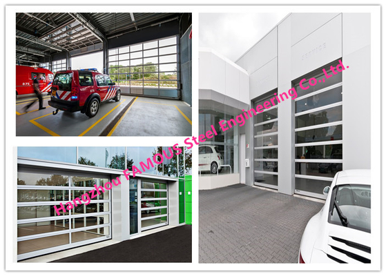 Aluminum Exterior Panel Folding Glass Facade Doors Sensor Glazing Doors For Car Showroom Use