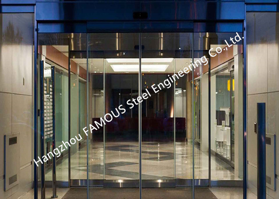 Frameless Clear Tempered Glass Facade Front Swing Door Nature Light Glazing French Door Design