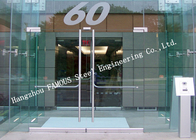 Aluminum Frame Sliding Double Glass Facade Doors For CBD Office or Exhibition Showroom