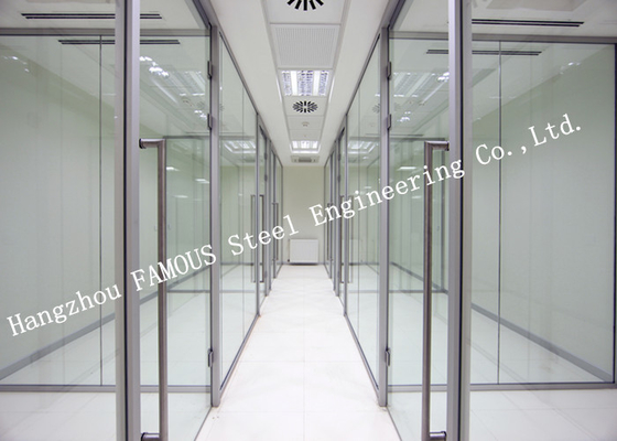 Aluminum Frame Sliding Double Glass Facade Doors For CBD Office or Exhibition Showroom