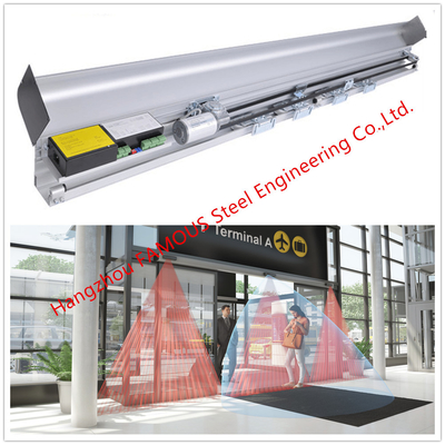 Fully Glazed Overhead Sensor Doors Glass Facade Opening Sliding Doors Automatic