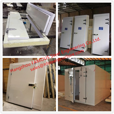 Polyurethane Core Side Hinged Coldroom Doors Double Swinging Insulation Doors Hinges