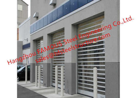 High Speed Full-View Metal Door With Polycarbonate Panels High Speed Aluminum Doors