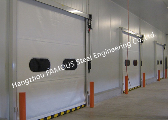 PVC Fabric High Speed Lifting Doors With Radar Sensors Vertical Rising Door With CE Certification