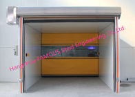 PVC Fabric High Speed Lifting Doors With Radar Sensors Vertical Rising Door With CE Certification