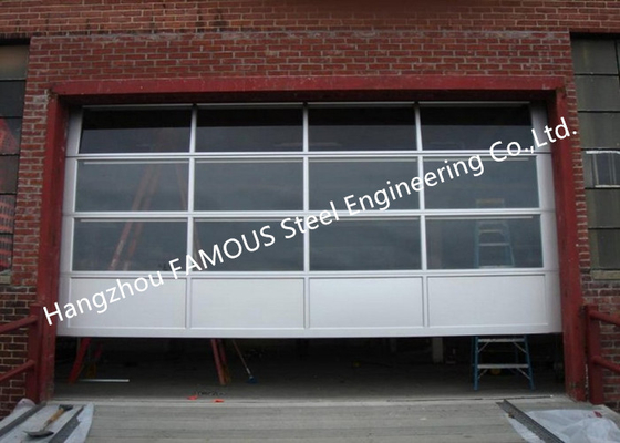 Motorized Aluminum Insulated Tempered Glass Full View Overhead Garage Door