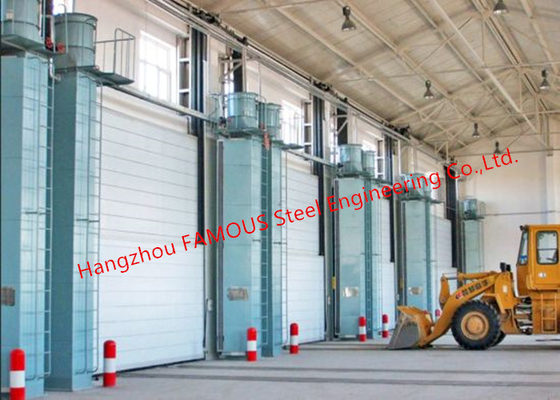 Segmental Overhead Steel Doors Vertical Lifting Counterweight Sectional Industrial Doors