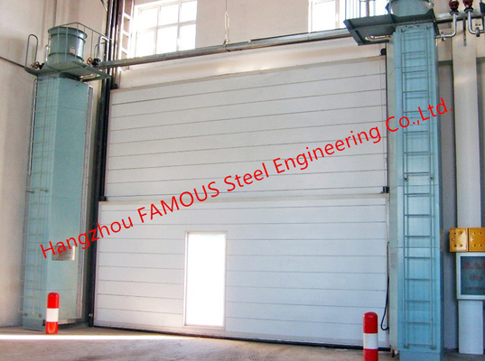 Segmental Overhead Steel Doors Vertical Lifting Counterweight Sectional Industrial Doors