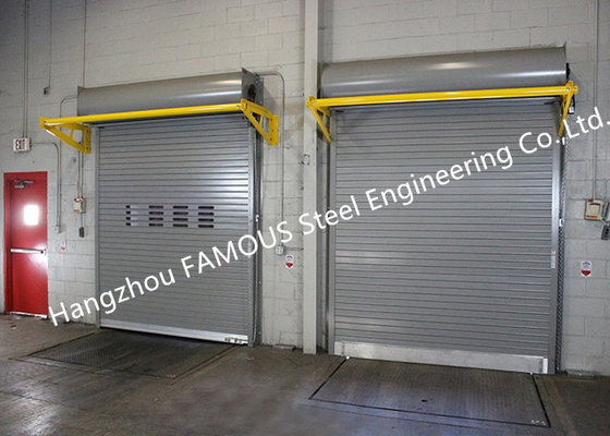 Light Duty Industrial Roll Up Doors High Speed Rigid Rolling Doors With Low Maintenance