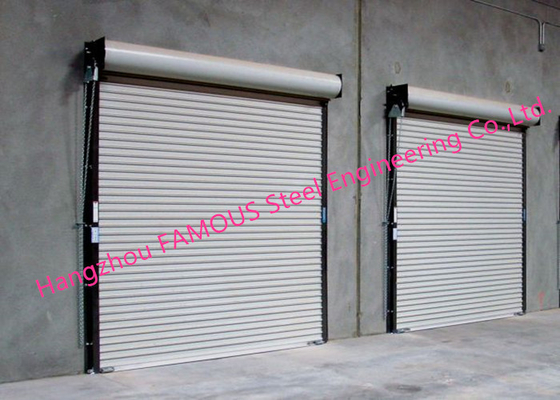 Light Duty Industrial Roll Up Doors High Speed Rigid Rolling Doors With Low Maintenance