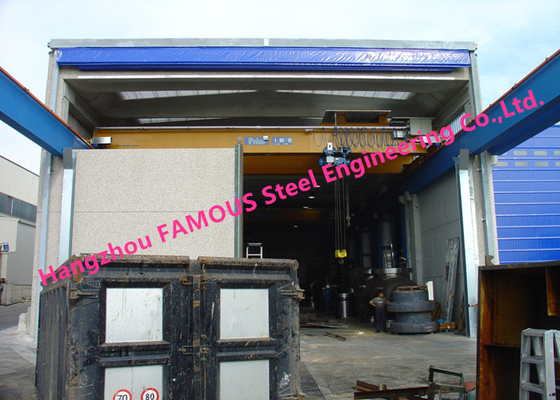 Rapid Fold Up Pack Doors For Factory Crane Doors Large Opening PVC Stacking Doors