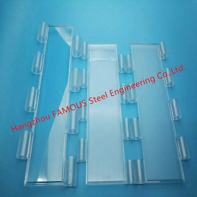 Motorized Crystal Clear Commercial Rolling Doors Polycarbonate Overhead Doors For Sale