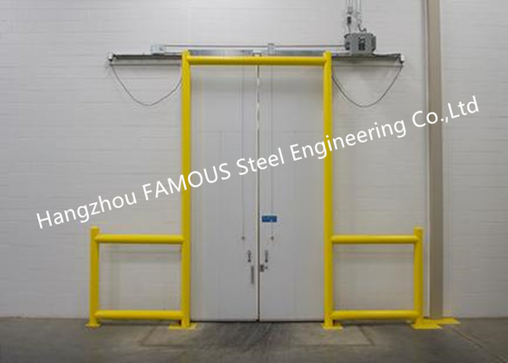 Motor Embedded Sliding Doors Bi-Parting Horizontal Industrial Sliding Power Operated Doors
