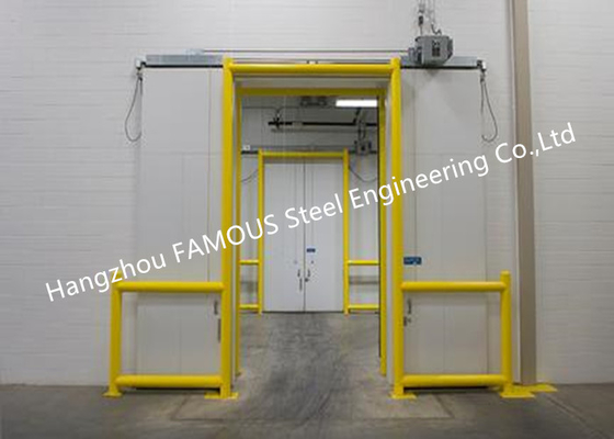 Motor Embedded Sliding Doors Bi-Parting Horizontal Industrial Sliding Power Operated Doors