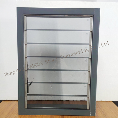 Adjustable Ventilation Tempered Glass Jalousie Louvre Windows