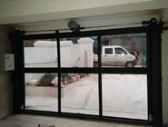 Commercial Glass Bi Folded Vertical Lift  Door With Remote Control