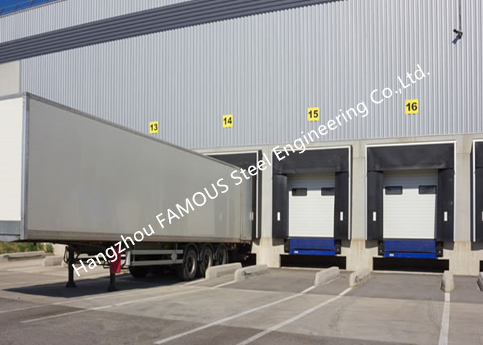 PVC Fabric Loading Dock Sectional Seal Lifting Industrial Garage Doors With Remote Operations