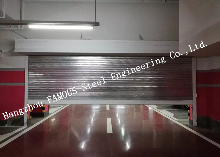 Automatic Galvanized Industrial Garage Doors Heavy Duty Steel Roller Shutter Door For Underground