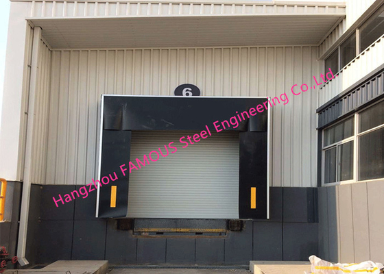 Mechanical Retractable Inflatable Loading Dock Doors Seals Polyester Fabric Door Shelter