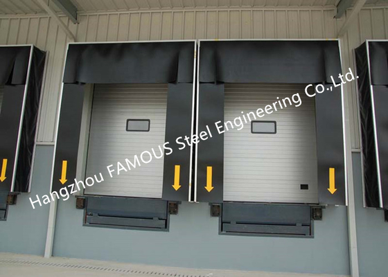 Commercial  PVC Loading Dock Doors With Folding Rubber Seal For Logistic Unloading Platform Use