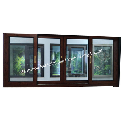 Broken Bridge Aluminum Integrated with Security Screen Tempered Glass Sliding Window