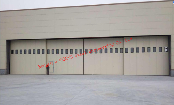 Industrial Steel Structure Aircraft telescopic Hangar Sliding Door