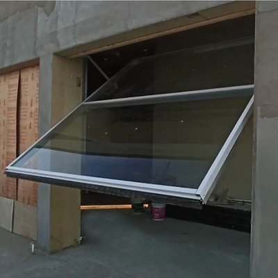 Tilt Up Overhead Toughened Glass Door